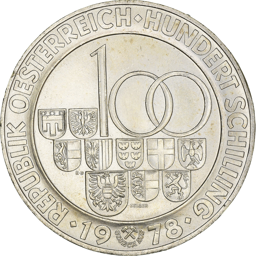 Monnaie, Autriche, 100 Schilling, 1978, SUP, Argent, KM:2941