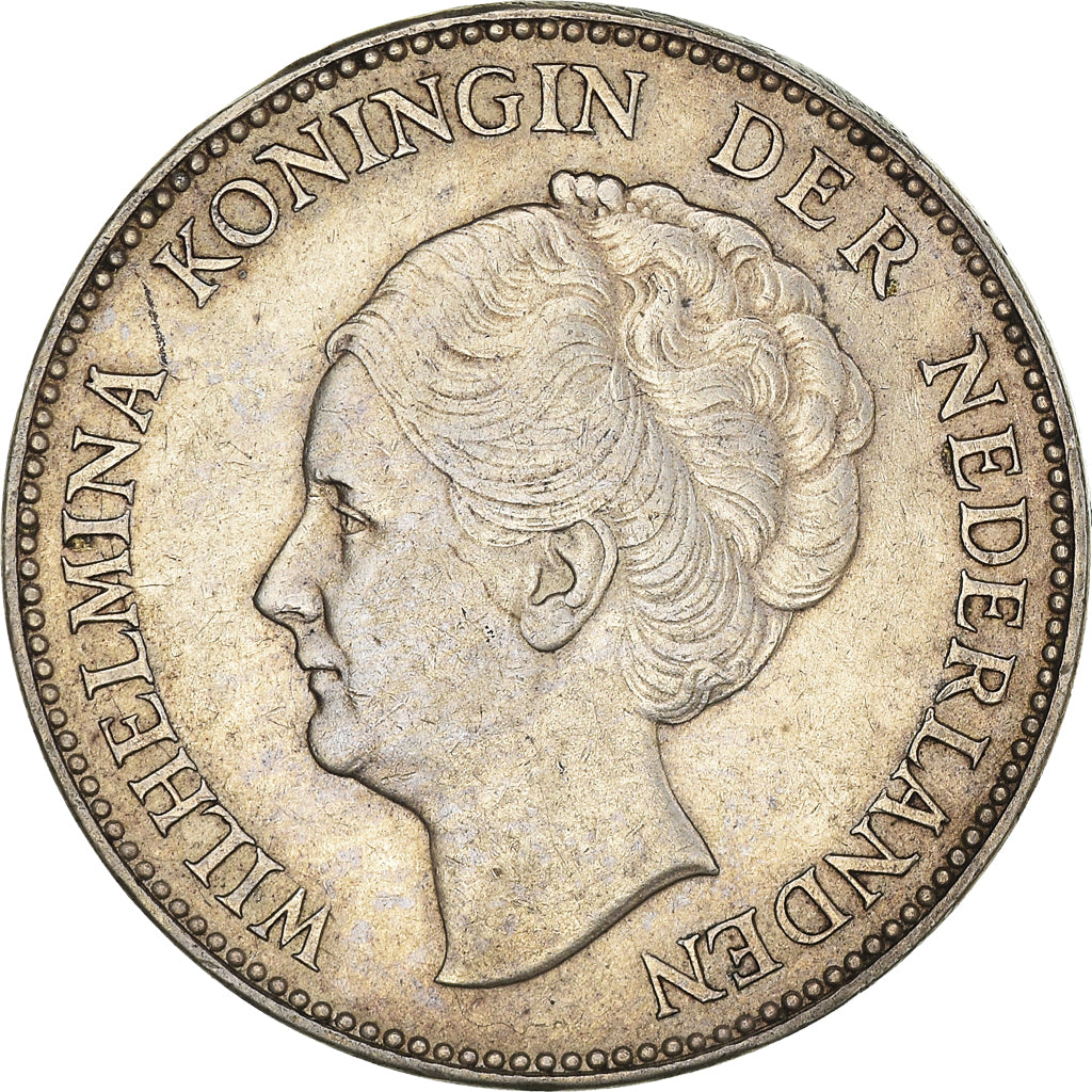 Coin, Netherlands, Wilhelmina I, Gulden, 1930, EF(40-45), Silver, KM:161.1