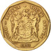 Moneda, Sudáfrica, 50 Cents, 1991, Pretoria, MBC, Bronce chapado en acero