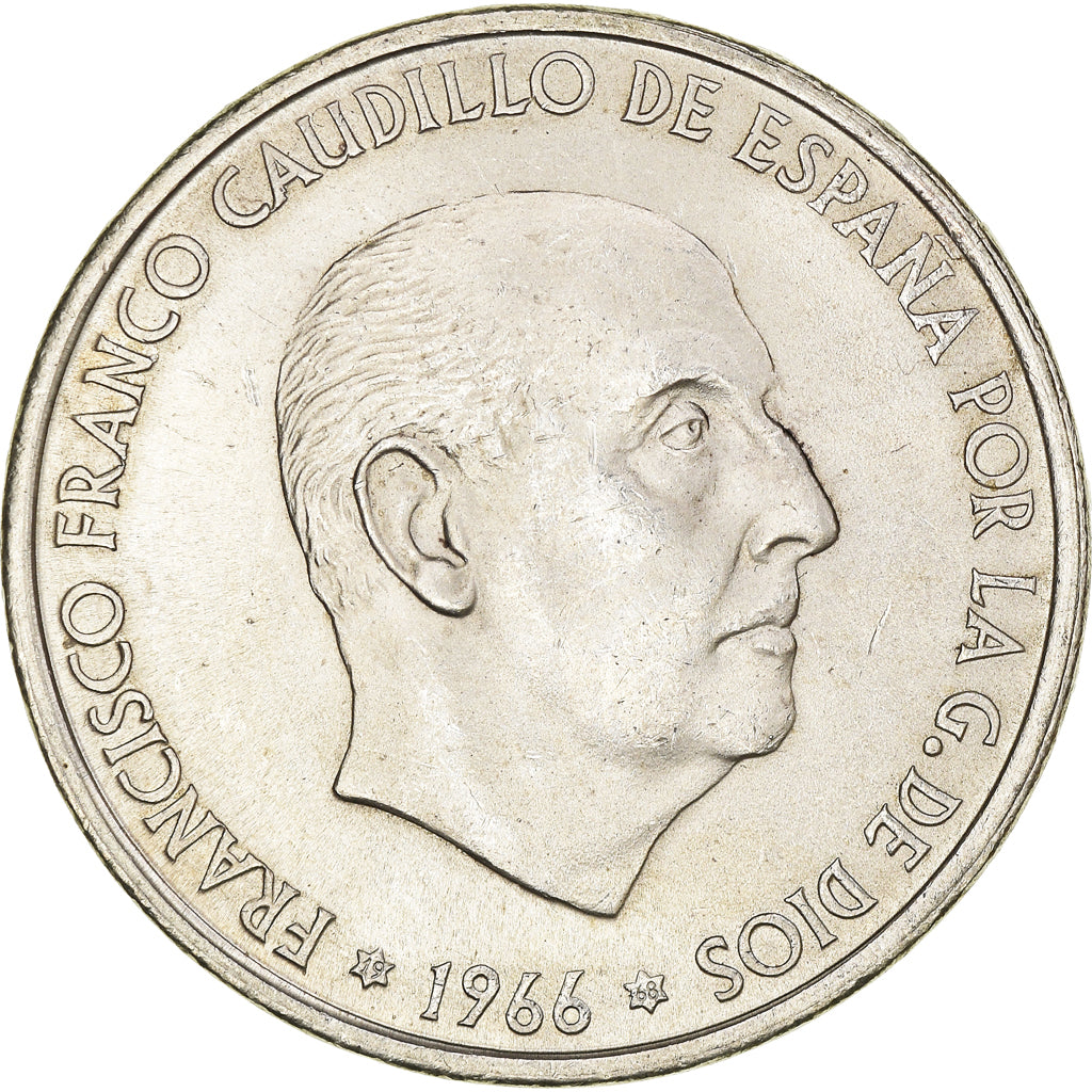 Monnaie, Espagne, Caudillo and regent, 100 Pesetas, 1968, Madrid, TTB+, Argent