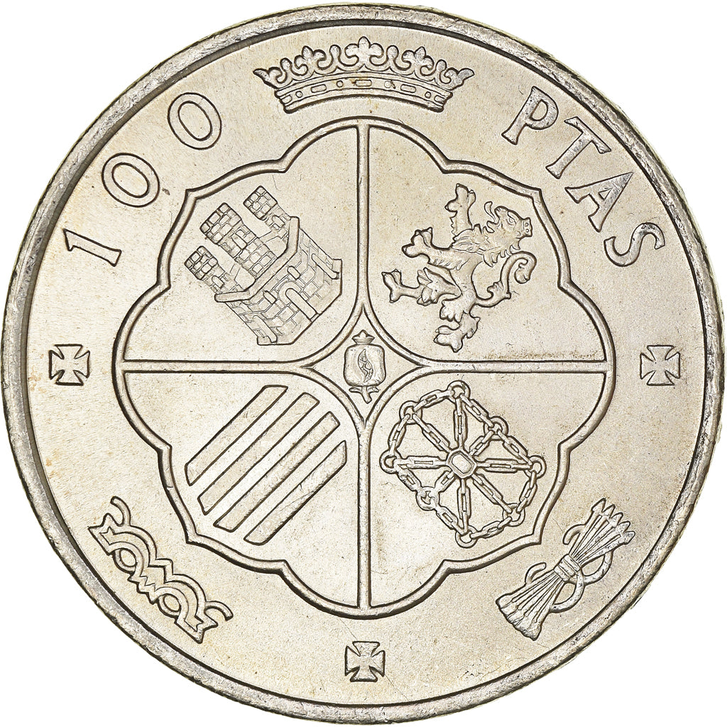 Monnaie, Espagne, Caudillo and regent, 100 Pesetas, 1968, Madrid, TTB+, Argent