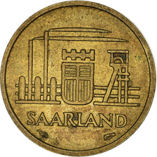 Moneta, Saara, 10 Franken, 1954, Paris, VF(30-35), Aluminium-Brąz, KM:1