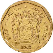Coin, South Africa, 50 Cents, 1992, Pretoria, AU(55-58), Bronze Plated Steel