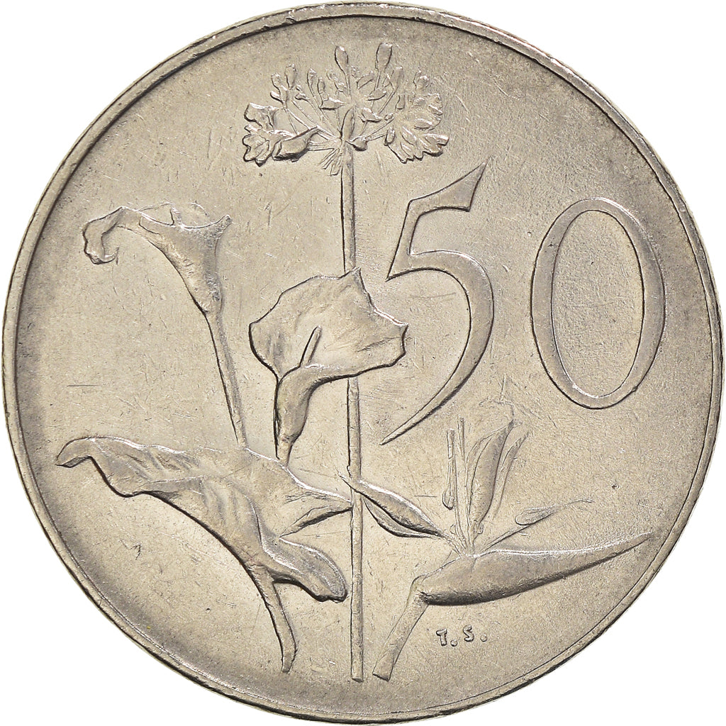 Monnaie, Afrique du Sud, 50 Cents, 1968, TTB, Nickel, KM:79.2