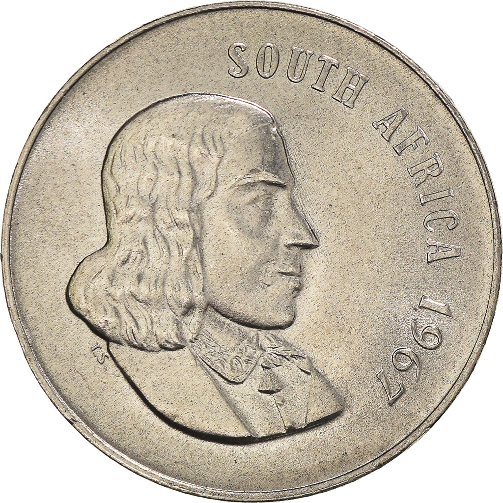 Monnaie, Afrique du Sud, 20 Cents, 1967, SPL, Nickel, KM:69.1