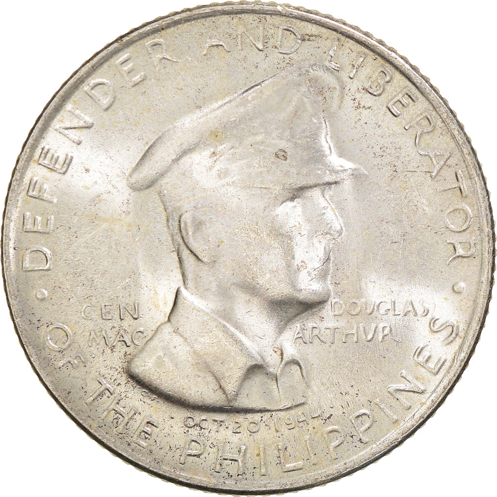Coin, Philippines, 50 Centavos, 1947, AU(55-58), Silver, KM:184