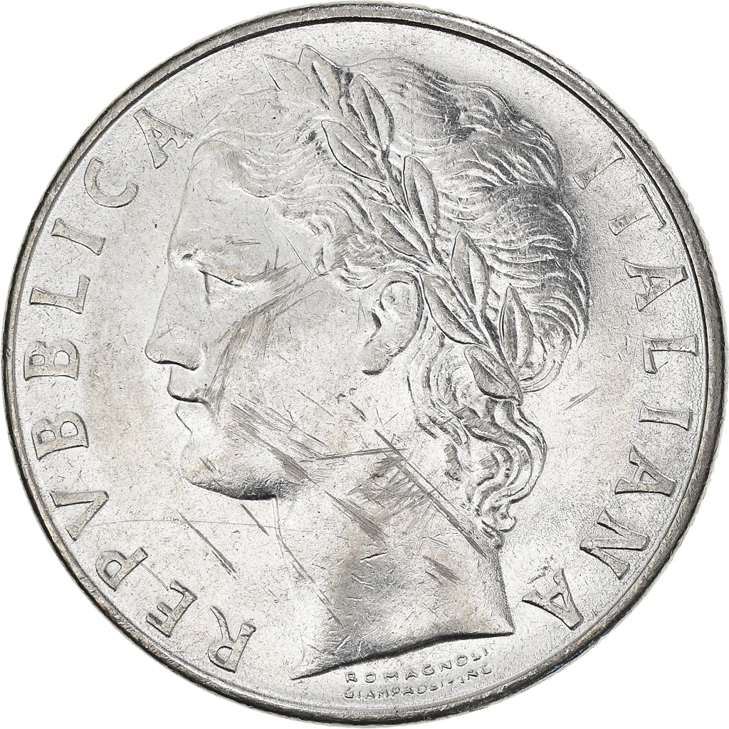 Moneda, Italia, 100 Lire, 1977, Rome, BC+, Acero inoxidable, KM:96.1