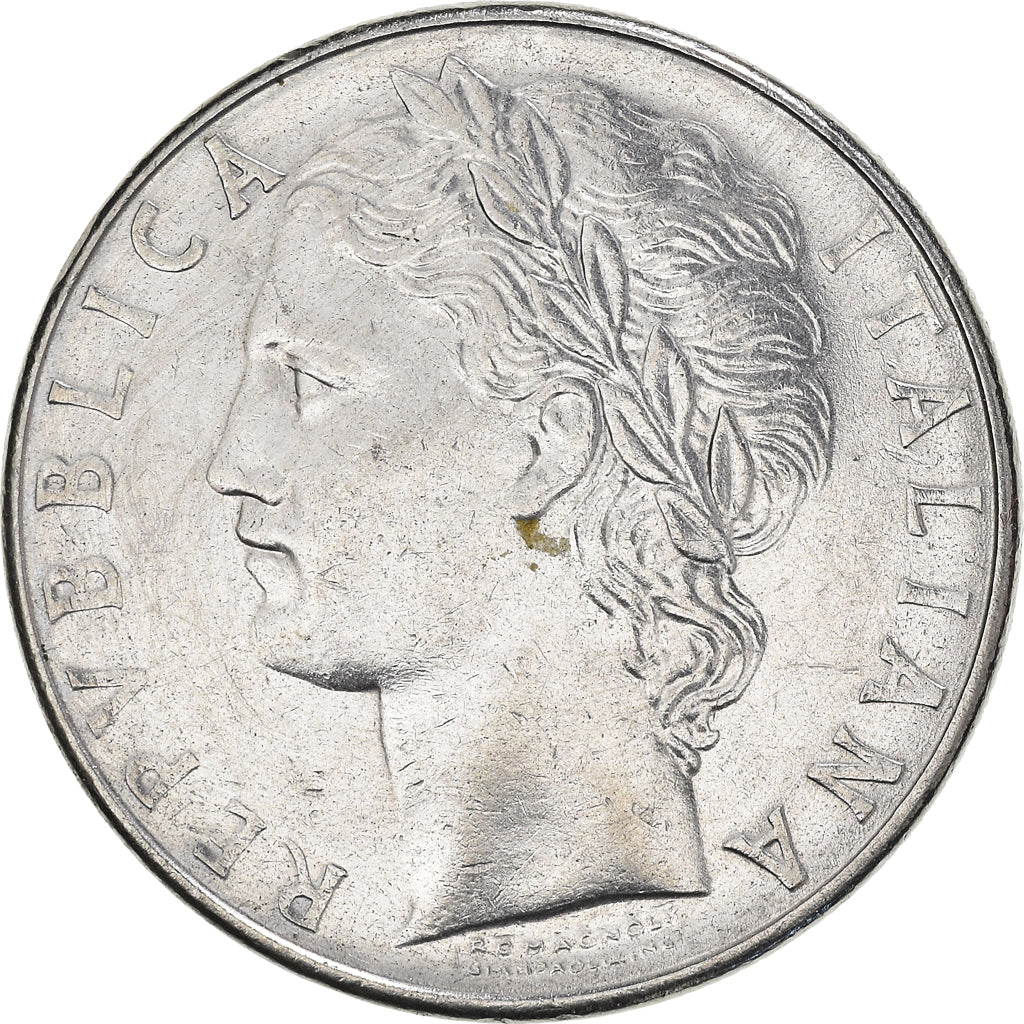 Monnaie, Italie, 100 Lire, 1977, Rome, TTB, Acier inoxydable, KM:96.1