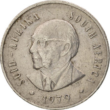 South Africa, 5 Cents, 1979, EF(40-45), Nickel, KM:100