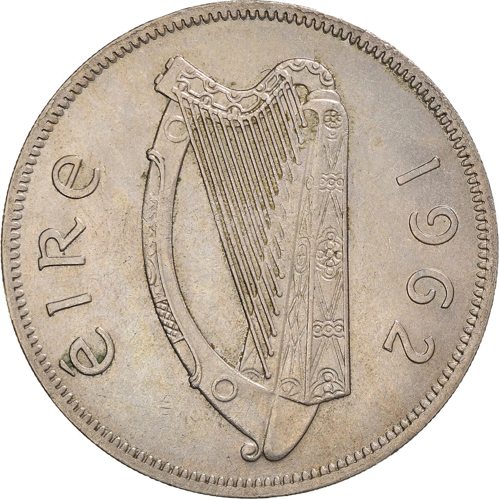 Coin, IRELAND REPUBLIC, 1/2 Crown, 1962, AU(55-58), Copper-nickel, KM:16a
