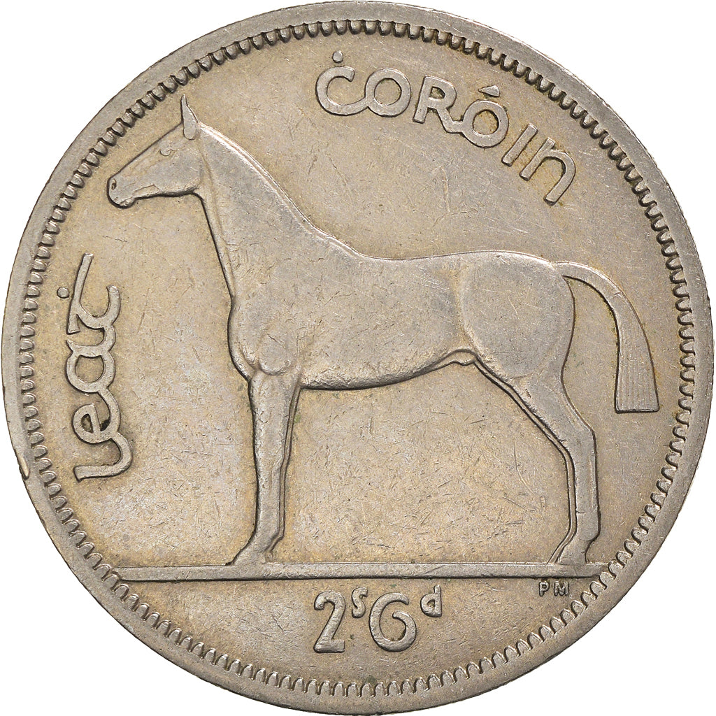 Moneta, REPUBBLICA D’IRLANDA, 1/2 Crown, 1962, BB, Rame-nichel, KM:16a