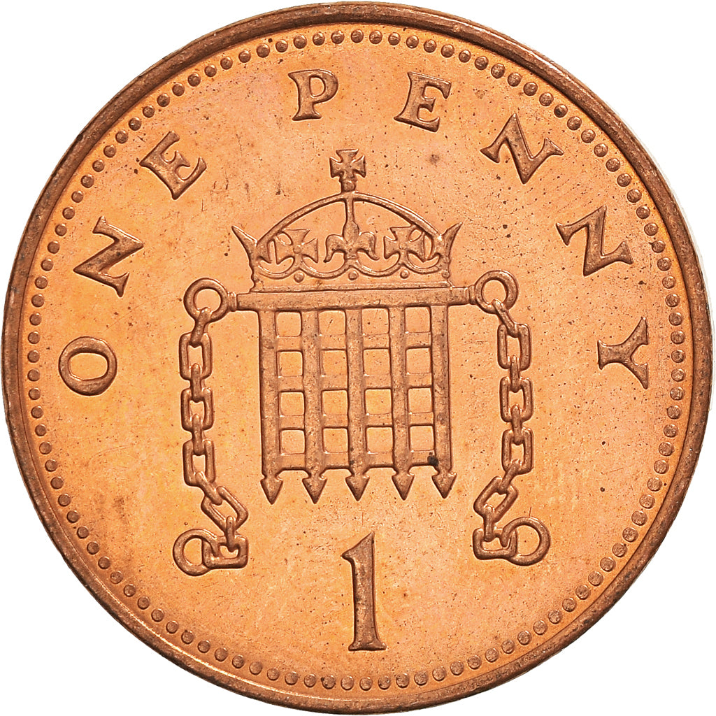 Coin, Great Britain, Elizabeth II, Penny, 2007, MS(63), Copper Plated Steel