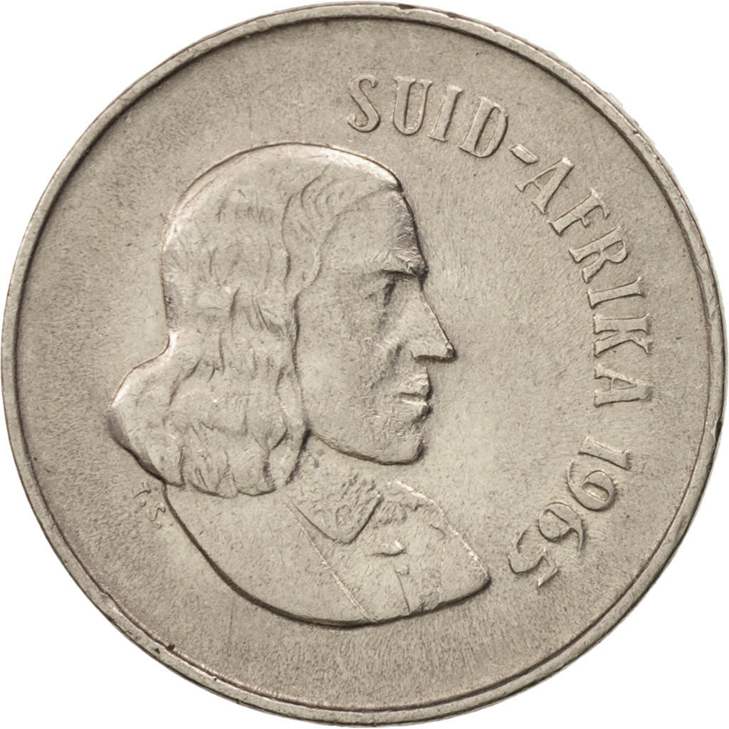Coin, South Africa, 10 Cents, 1965, AU(50-53), Nickel, KM:68.2