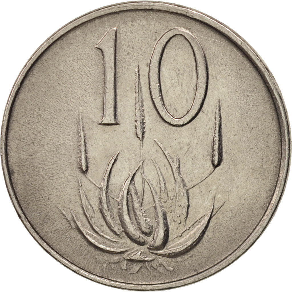 Coin, South Africa, 10 Cents, 1965, AU(50-53), Nickel, KM:68.2