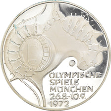 Coin, GERMANY - FEDERAL REPUBLIC, 10 Mark, 1972, Munich, BE, MS(63), Silver