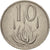 Coin, South Africa, 10 Cents, 1976, EF(40-45), Nickel, KM:94