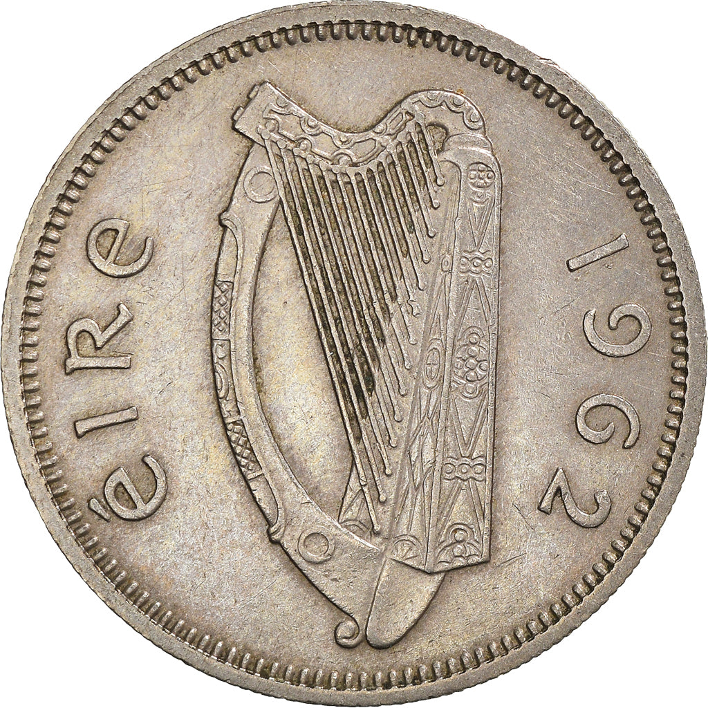 Coin, IRELAND REPUBLIC, Shilling, 1962, EF(40-45), Copper-nickel, KM:14A