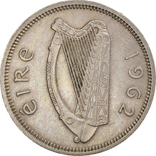 Coin, IRELAND REPUBLIC, Shilling, 1962, EF(40-45), Copper-nickel, KM:14A