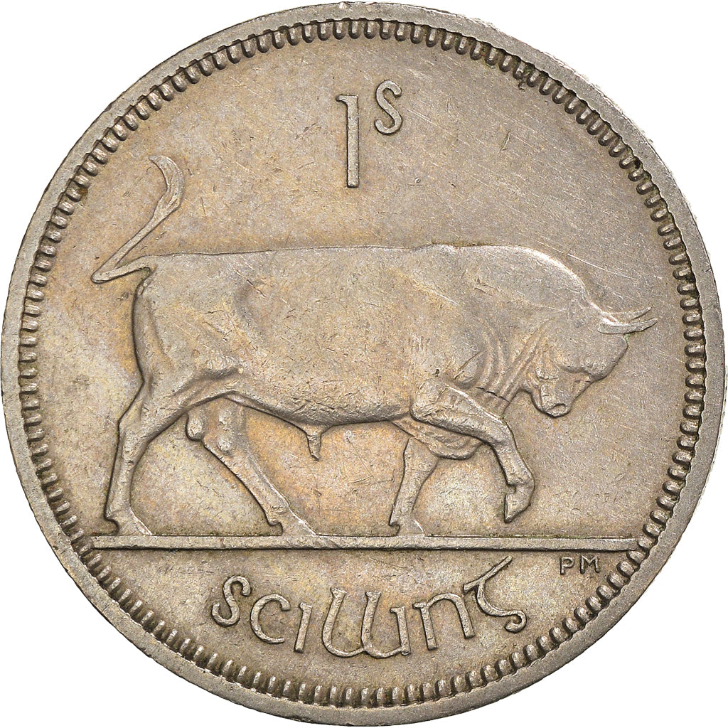 Coin, IRELAND REPUBLIC, Shilling, 1962, EF(40-45), Copper-nickel, KM:14A