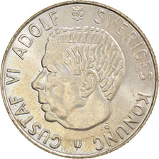 Coin, Sweden, Gustaf VI, Krona, 1965, AU(55-58), Silver, KM:826