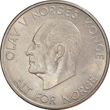 Coin, Norway, Olav V, 5 Kroner, 1964, AU(50-53), Copper-nickel, KM:412