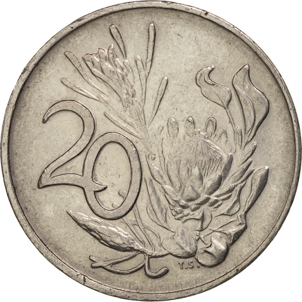 South Africa, 20 Cents, 1979, EF(40-45), Nickel, KM:102