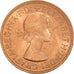 Coin, Great Britain, Elizabeth II, Penny, 1966, AU(55-58), Bronze, KM:897