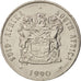 South Africa, 20 Cents, 1990, EF(40-45), Nickel, KM:86