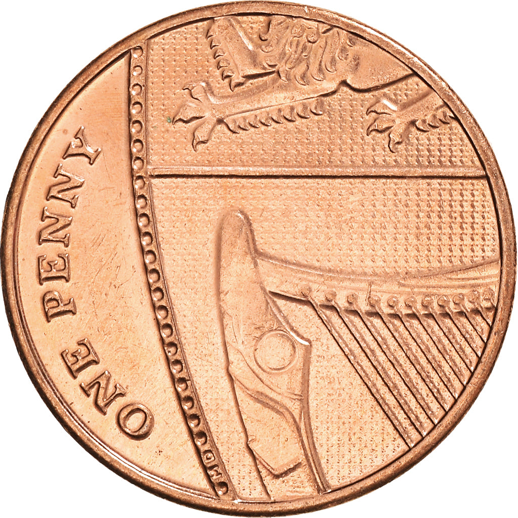 Moneta, Gran Bretagna, Elizabeth II, Penny, 2014, SPL-, Acciaio placcato rame