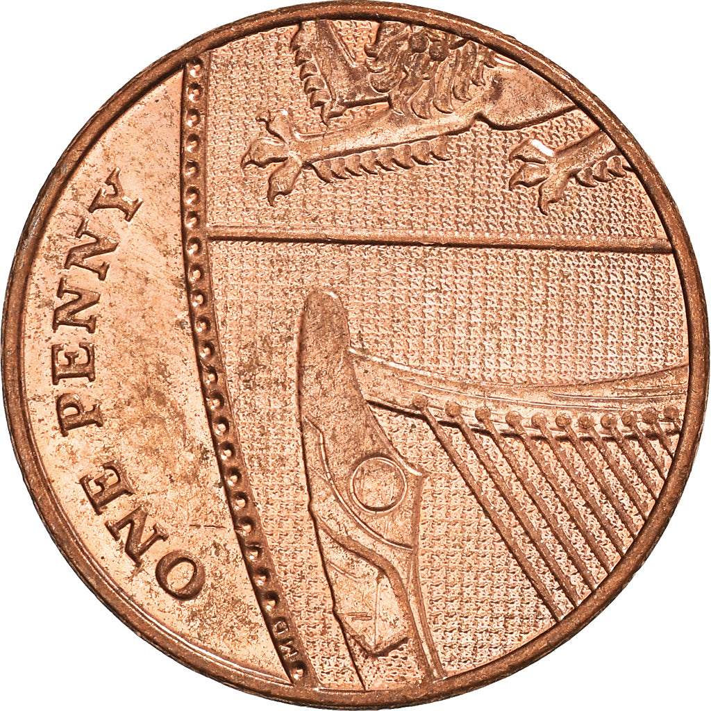 Coin, Great Britain, Penny, 2015, EF(40-45), Copper Plated Steel