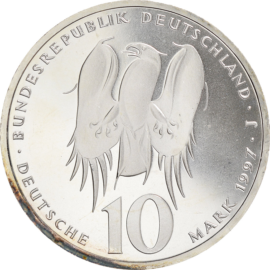 Monnaie, République fédérale allemande, 10 Mark, 1997, Hamburg, BE, FDC