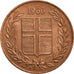 Moneda, Islandia, 5 Aurar, 1966, MBC, Bronce, KM:9