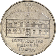 Coin, Iceland, 50 Kronur, 1968, EF(40-45), Nickel, KM:16