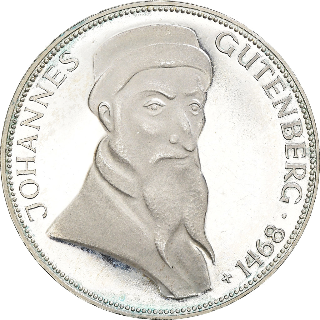 Monnaie, République fédérale allemande, 5 Mark, 1968, Karlsruhe, Germany, BE