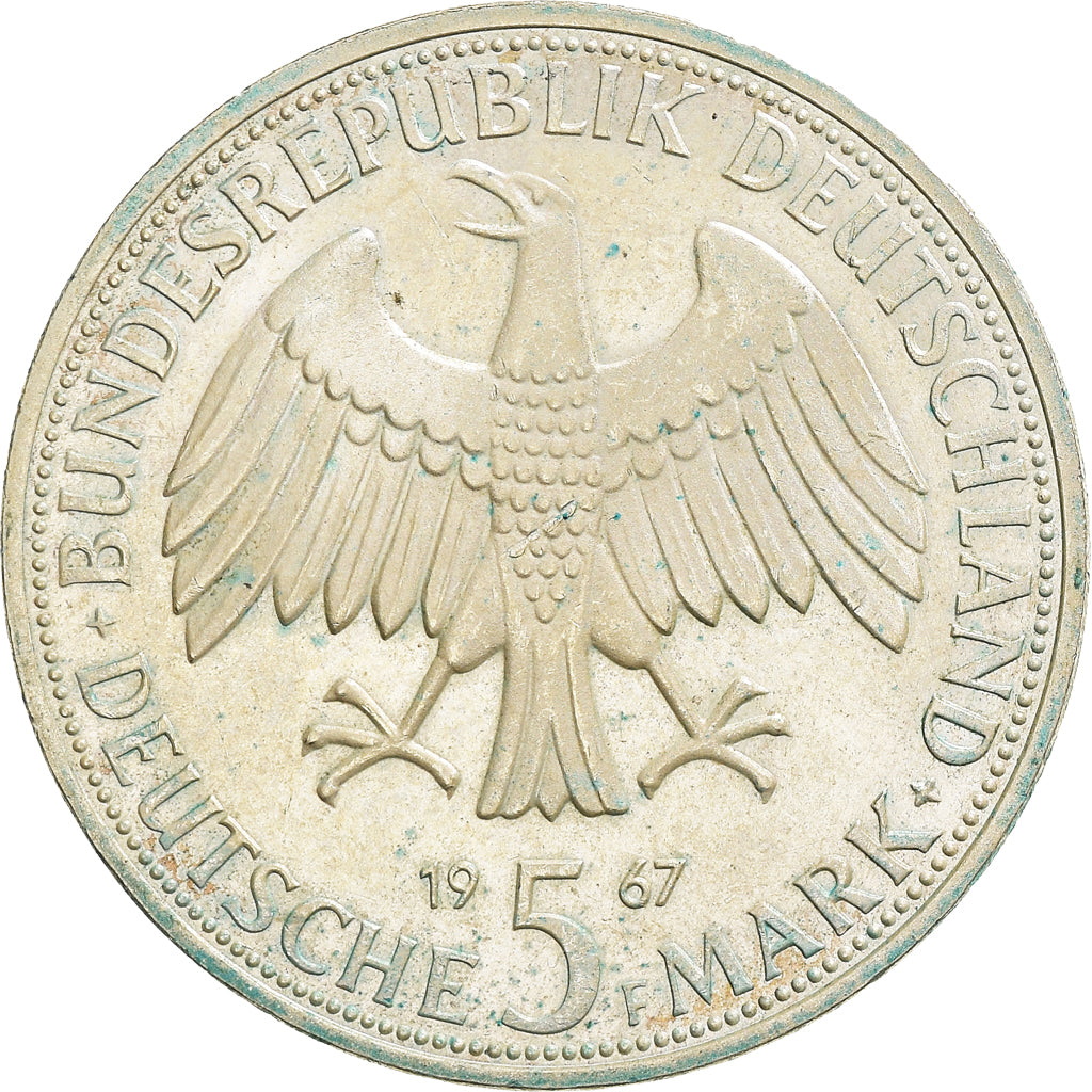 Monnaie, République fédérale allemande, 5 Mark, 1967, Stuttgart, Germany