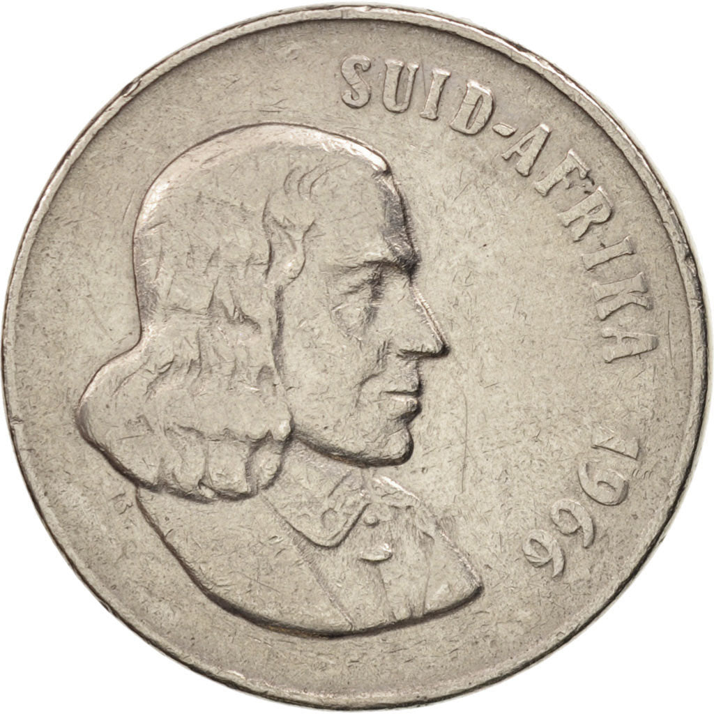 Monnaie, Afrique du Sud, 50 Cents, 1966, TTB, Nickel, KM:70.2