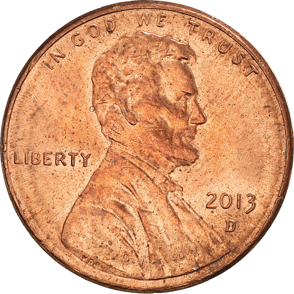 Münze, Vereinigte Staaten, Cent, 2013, Denver, SS, Copper Plated Zinc