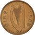 Coin, IRELAND REPUBLIC, 1/2 Penny, 1966, EF(40-45), Bronze, KM:10
