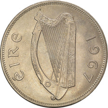 Coin, IRELAND REPUBLIC, 1/2 Crown, 1967, AU(50-53), Copper-nickel, KM:16a