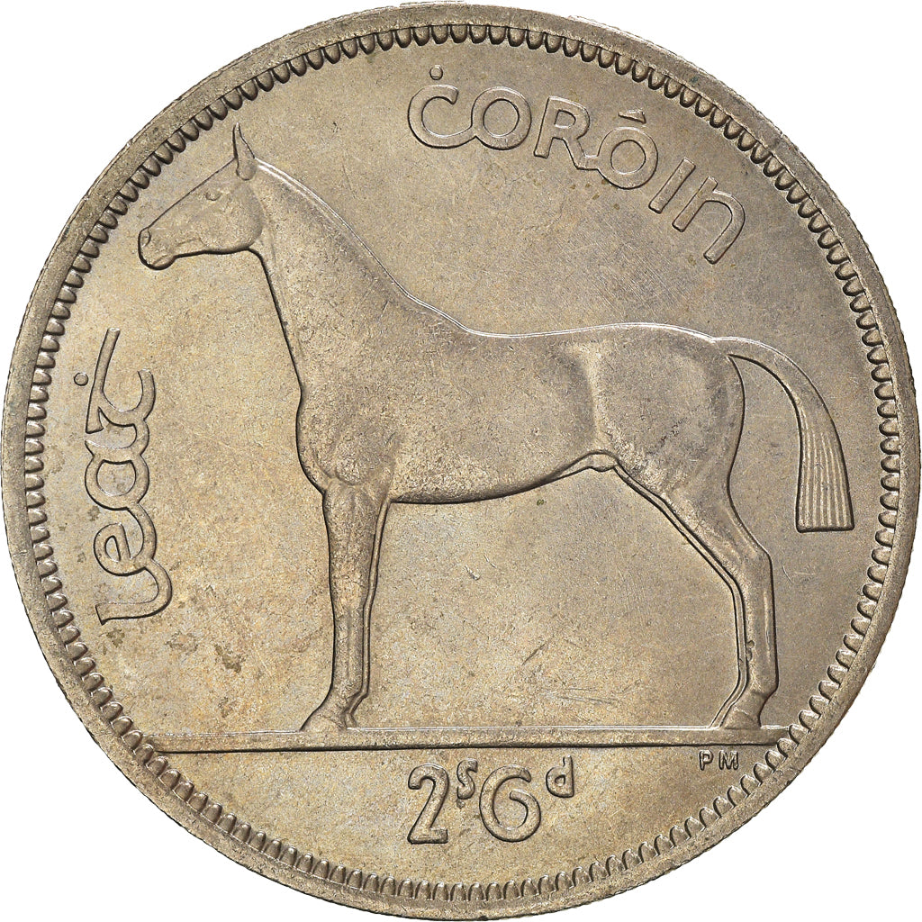 Coin, IRELAND REPUBLIC, 1/2 Crown, 1967, AU(50-53), Copper-nickel, KM:16a