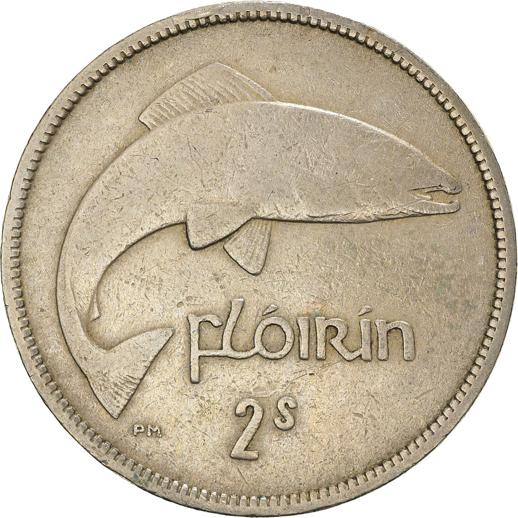 Moeda, REPÚBLICA DA IRLANDA, Florin, 1951, EF(40-45), Cobre-níquel, KM:15a