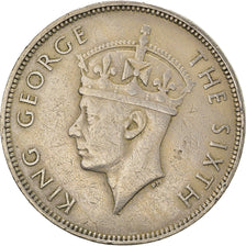 Coin, Mauritius, George VI, Rupee, 1950, VF(30-35), Copper-nickel, KM:29.1
