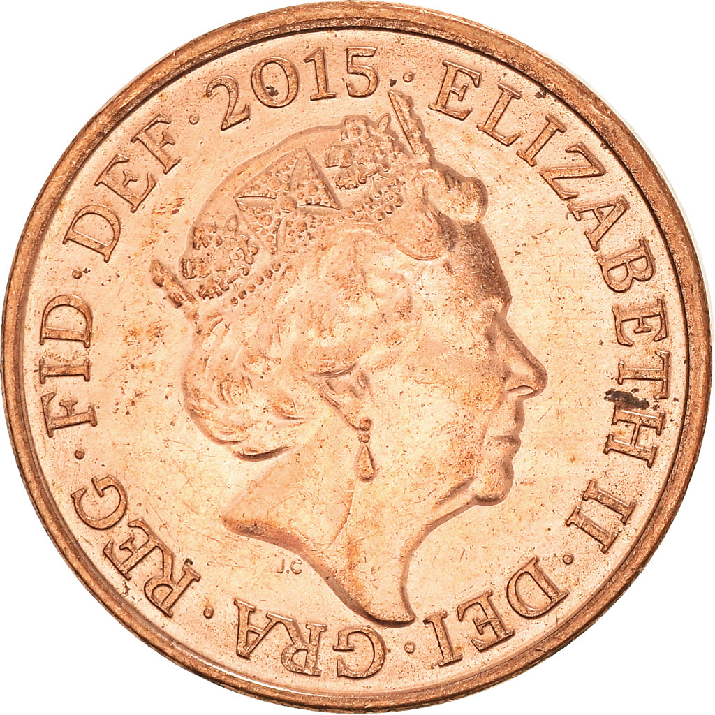 Monnaie, Grande-Bretagne, New Penny, 2015, TTB+, Cuivre plaqué acier, KM:1107