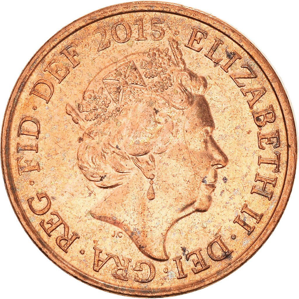 Coin, Great Britain, New Penny, 2015, EF(40-45), Copper Plated Steel, KM:1107