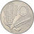 Moneta, Włochy, 10 Lire, 1975, Rome, AU(50-53), Aluminium, KM:93