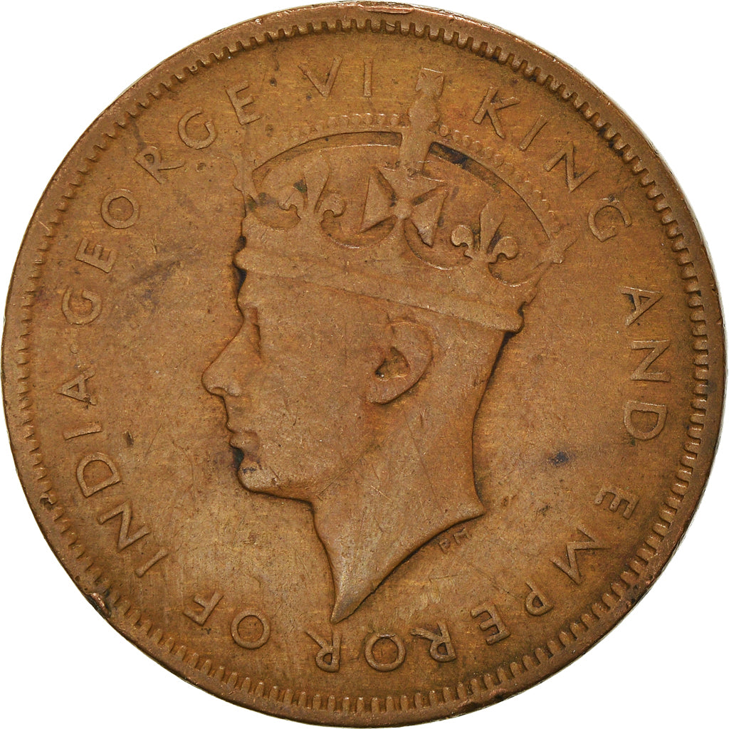 Moneta, Mauritius, George VI, 5 Cents, 1945, Pretoria, BB, Bronzo, KM:20