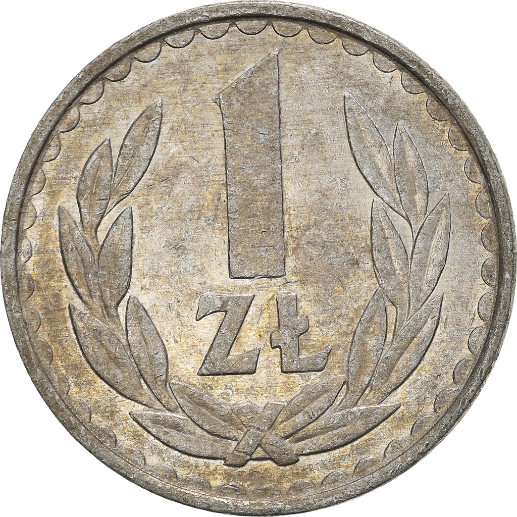 Münze, Polen, Zloty, 1983, Warsaw, S+, Aluminium, KM:49.1