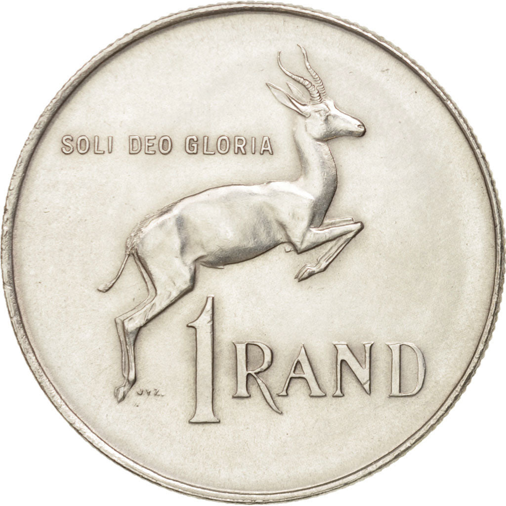 South Africa, Rand, 1966, AU(55-58), Silver, KM:71.2