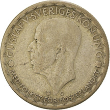 Coin, Sweden, Gustaf V, Krona, 1943, VF(20-25), Silver, KM:814