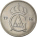 Coin, Sweden, Gustaf VI, 50 Öre, 1966, MS(63), Copper-nickel, KM:837
